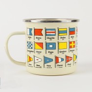 Emaljmugg Nautiska flaggor